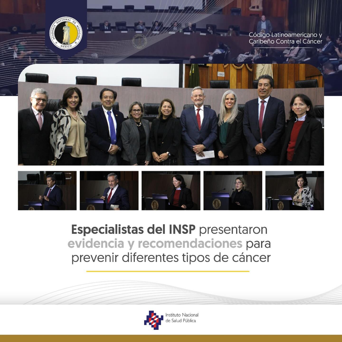 Especialistas del INSP que formaron parte del desarrollo del Código Latinoamericano y Caribeño contra el Cáncer presentaron evidencia y compartieron parte de las recomendaciones para prevenir diferentes tipos de cáncer.

Consulta más información en el link de nuestra bio. 📝🔗