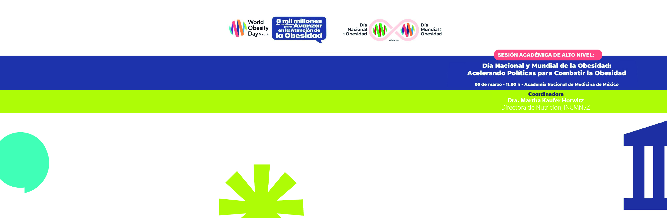 Sesión académica: Día Nacional y Mundial de la Obesidad