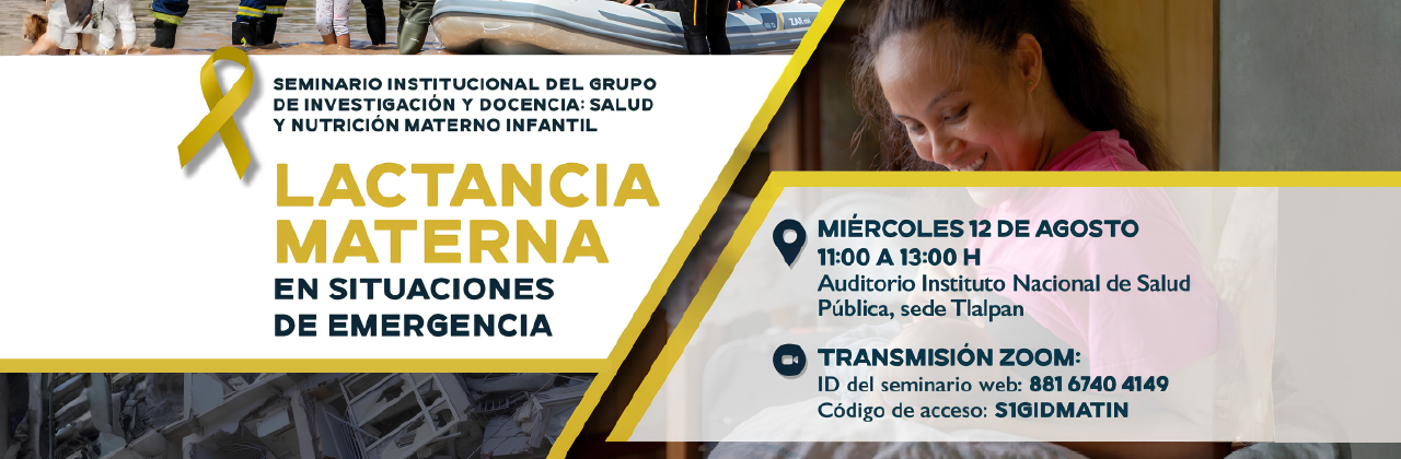 Lactancia materna en situaciones de emergencia